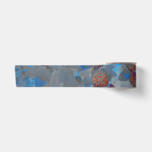 Ruban En Satin Art numérique motif de fleurs de couleur orange bl
