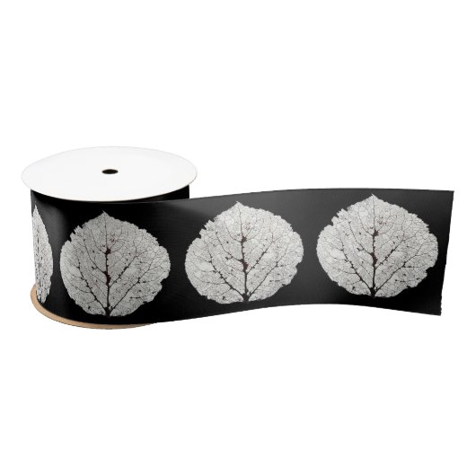 Ruban En Satin Aspen Feuille Squelette 1 (Bobine)