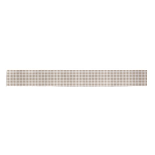 Ruban En Satin Automne automne Brown Taupe Plaid Motif (Devant)