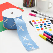 Ruban En Satin Avion en pleine formation sur Sky Blue