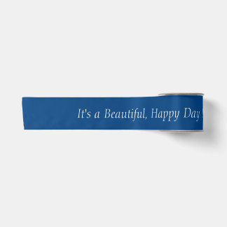 Ruban En Satin Azure Blue profond 004080 - Message personnalisé o