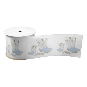 Ruban En Satin Baby shower français de Bulldog Frenchie Blue