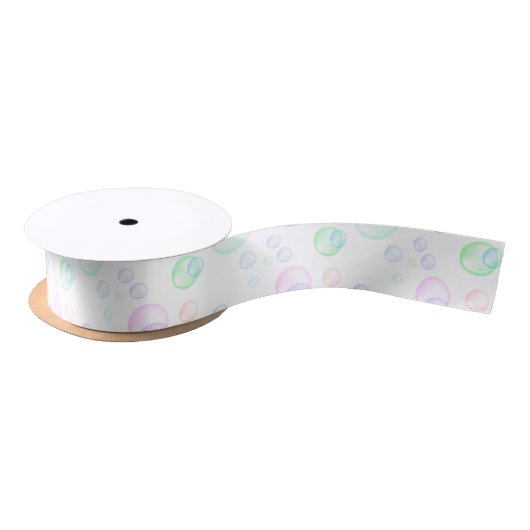 Ruban En Satin Baby shower Rainbow Soap Bubbles (Bobine)