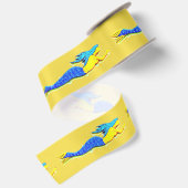 Ruban En Satin baignade bleu-queue sirène n'importe quelle couleu (Dos)