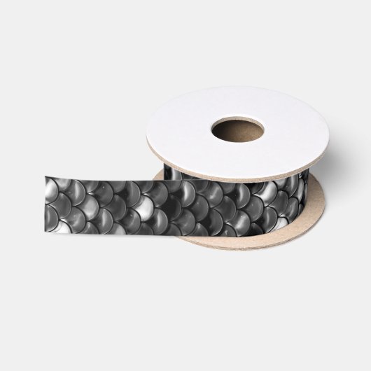 Ruban En Satin Balances noires et blanches (Bobine)