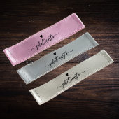 Ruban En Satin Balise satin du nom de signature de coupe et de co