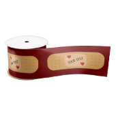 Ruban En Satin Bandaid patch plaster personalizable text  (Bobine)