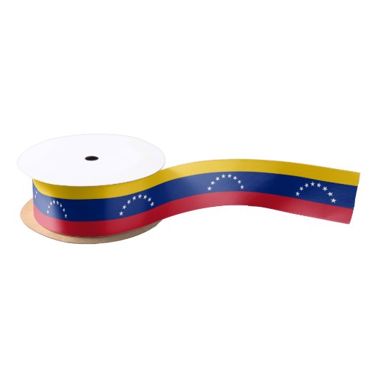 Ruban En Satin Bandera de Venezuela - Drapeau du Venezuela  (Bobine)