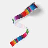 Ruban En Satin Bandes colorées (Dos)