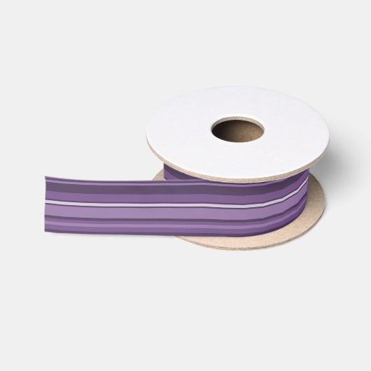 Ruban En Satin Bandes de lavande (Bobine)