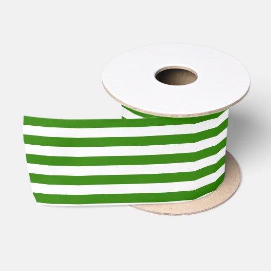 Ruban En Satin Bandes Napier Vert (Bobine)