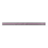 Ruban En Satin Bandes noires et fuchsia (Devant)