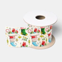 Bas de Noël Rétro Vintage