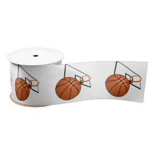Ruban En Satin Basket-ball et cerceau