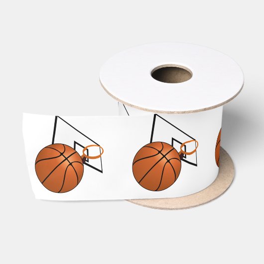 Ruban En Satin Basket-ball et cerceau (Bobine)