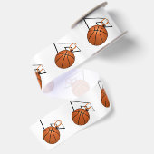 Ruban En Satin Basket-ball et cerceau (Dos)