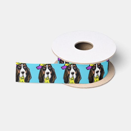 Ruban En Satin Basset Hound (Bobine)