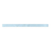 Ruban En Satin Bébé Bleu Et Blanc Motif Diagonal (Devant)
