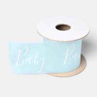 Bébé bleu Script élégant bébé garçon douche