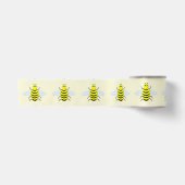 Ruban En Satin Bébé jaune mignon abeille (Devant)