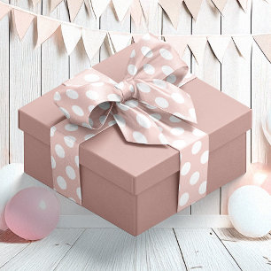 Ruban En Satin Bébé Pink Dotty Satin Ruban