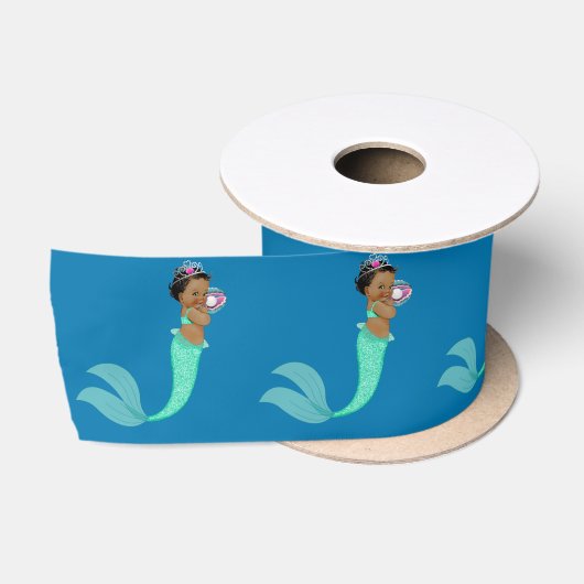 Ruban En Satin Bébé sirène Shower (Bobine)