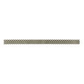 Ruban En Satin Beige et noir Checkered (Devant)