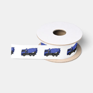 Ruban En Satin Béton mélange camion de transport caricature