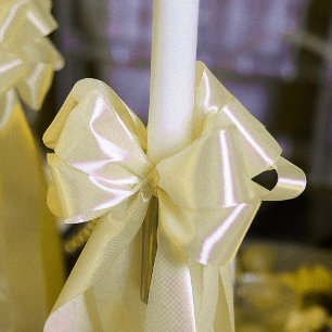 Ruban En Satin Beurre jaune