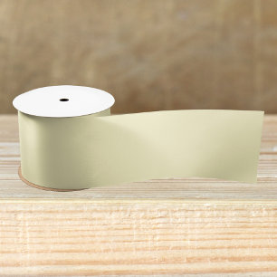 Ruban En Satin Beurre jaune uni