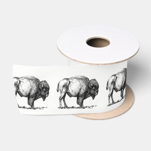 Ruban En Satin Bison américain de Buffalo