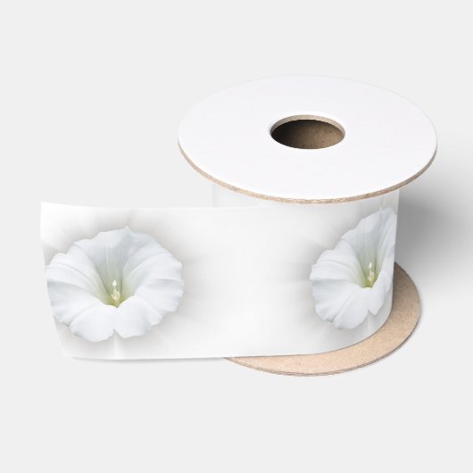Ruban En Satin blanc et gris (Bobine)