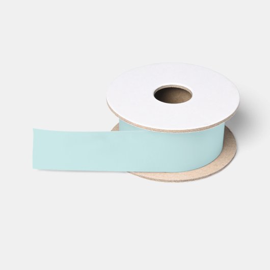 Ruban En Satin bleu aqua pâle couleur uni (Bobine)