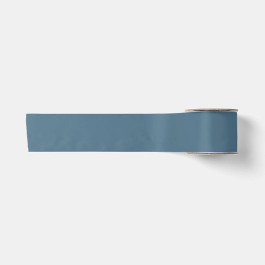 Ruban En Satin Bleu foncé uni (Devant)