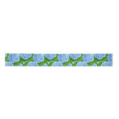 Ruban En Satin Bleu hydrangea waterolor motif ruban satin (Devant)
