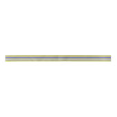 Ruban En Satin Bleu, Jaune et Argent (Devant)
