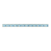 Ruban En Satin Bleu mignon de motif d'animaux de jungle (Devant)