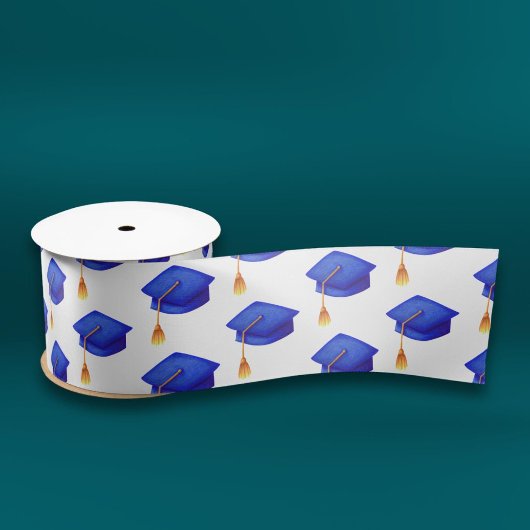 Ruban En Satin Bleu Royal Graduation Cap avec Tassels Graduation