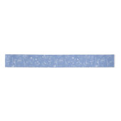 Ruban En Satin Bleu Whimsical blanc Doodle Ribbon de Noël (Devant)
