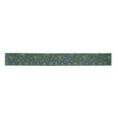 Ruban En Satin Bleus sur vert foncé (Devant)