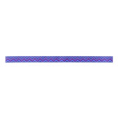 Ruban En Satin Blue and purple zigzag (Devant)