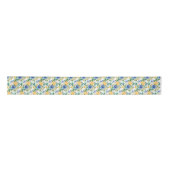 Ruban En Satin Blue and Yellow Floral  (Devant)