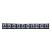 Ruban En Satin Blue Hydrangea Petals Motif Abstrait (Devant)