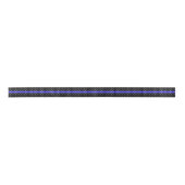Ruban En Satin Blue Line et bannière minces d'étoiles (Devant)