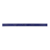Ruban En Satin Blue minimalist custom name (Devant)