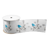 Ruban En Satin Bluebird de bonheur (Bobine)