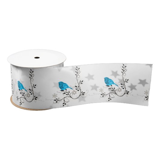 Ruban En Satin Bluebird de bonheur (Bobine)
