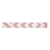 Ruban En Satin Blush Pink Geometric (Devant)