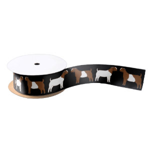 Ruban En Satin Boer Chèvre Farm Black