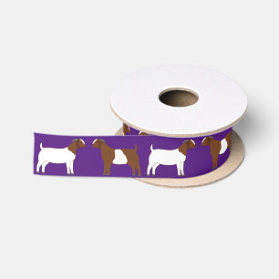 Ruban En Satin Boer Chèvre ferme pourpre